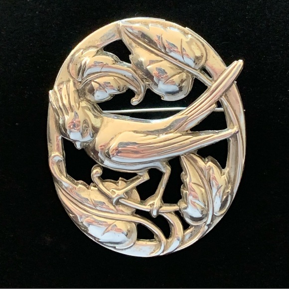 Vintage Coro Sterling Bird Brooch - Picture 12 of 16